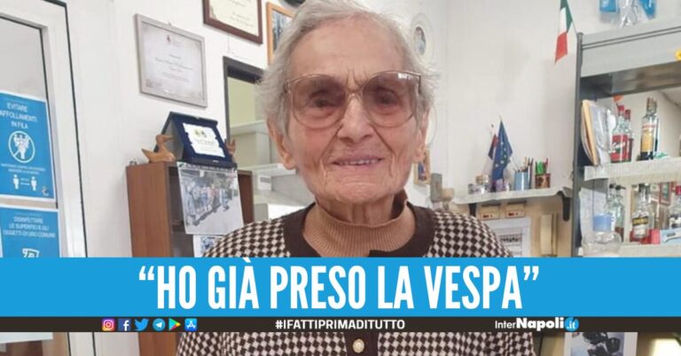 Nonna Giose chiede il rinnovo della patente a 103 anni.