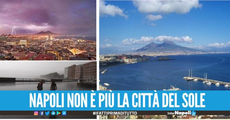 Napoli non è più la città del sole, è solo al 26esimo posto in Italia per il clima migliore aumentano le piogge