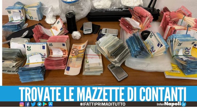 Cocaina e 19mila euro nascosti in casa, arrestato a Napoli