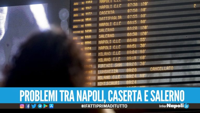 Weekend nero per i treni in Campania, previsti ritardi e cancellazioni