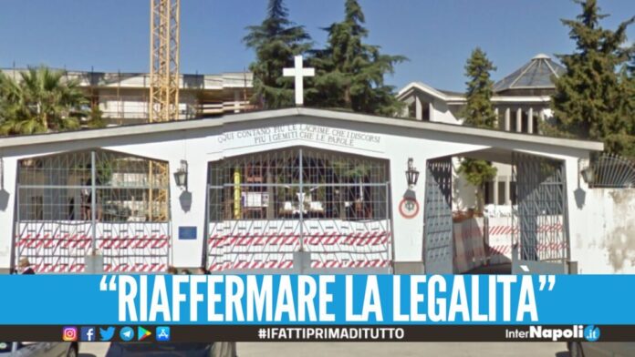 Rimossi l'altarino e l'icona dedicati i camorristi dal cimitero a Caivano