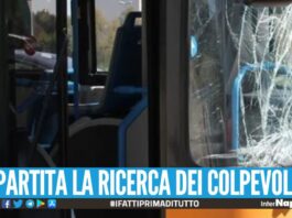 Distruggono il bus a colpi di mazze, folle raid in strada a Napoli