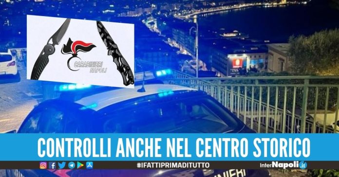 Beccati con un coltello a serramanico, 2 giovani denunciati a Chiaia