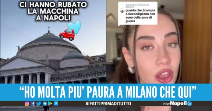 martina bugliarelli auto rubata napoli