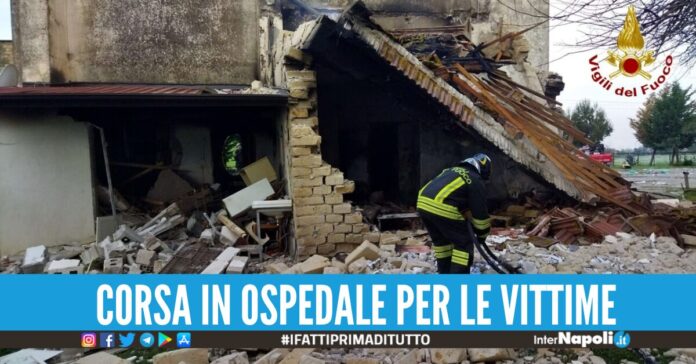 esplosione casolare sessa aurunca