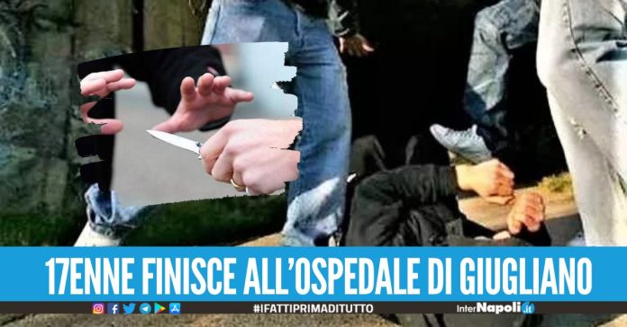 Rissa in strada a Calvizzano tra ragazzini finisce a coltellate, 3 feriti