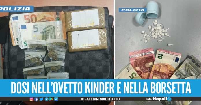Scappano alla vista degli agenti, presi due giovani pusher di Afragola e Villaricca