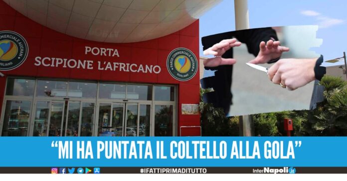 Terrore al Centro Commerciale Grande Sud a Giugliano, donna rapinata nel parcheggio