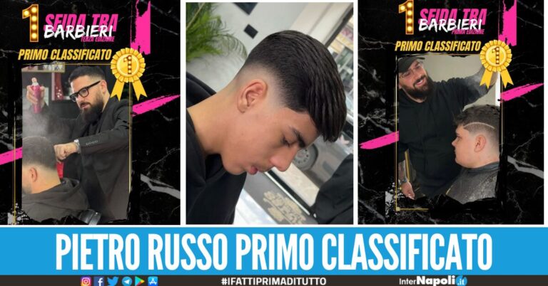 Un altro grande successo per il 'Golden Barber' Pietro Russo, primo classificato nella competizione nazionale 'Sfida tra Barbieri'