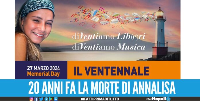 Venti anni fa la morte di Annalisa Durante il 27 Marzo il ricordo a Napoli