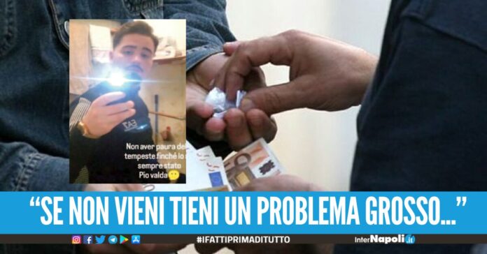 Vieni dentro al palazzo, ti devo fare un'imbasciata, le minacce di Pio Valda al pusher ribelle