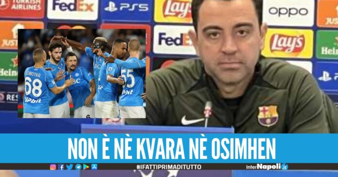 Xavi pazzo di un calciatore del Napoli Lo vorrei con la maglia del Barcellona