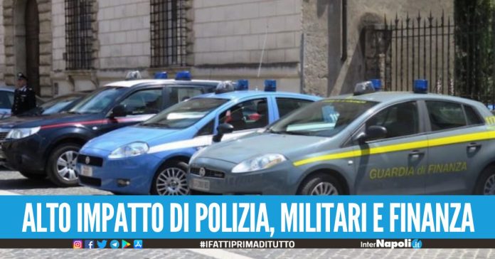 alto impatto di polizia, militari e finanza
