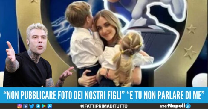 diffida foto figli chiara ferragni fedez ferragnez