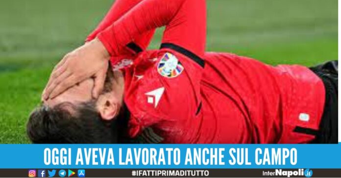 infortunio kvaratskhelia Napoli-Atalanta