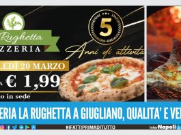 la pizzeria 'La Rughetta' festeggia il compleanno
