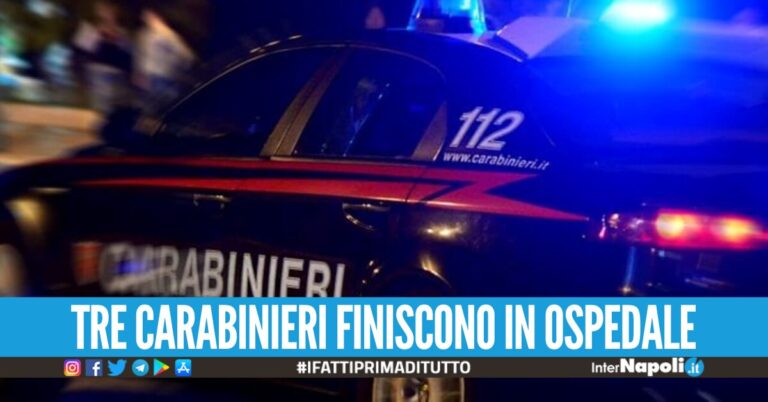 Scappano all’alt e si schiantano contro l’auto dei carabinieri, 2 arresti nel Napoletano