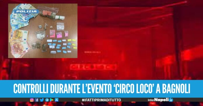 Cocaina, MDMA, ketamina e hashish sequestrata droga di tutti i tipi durante la manifestazione 'Circo Loco' a Napoli