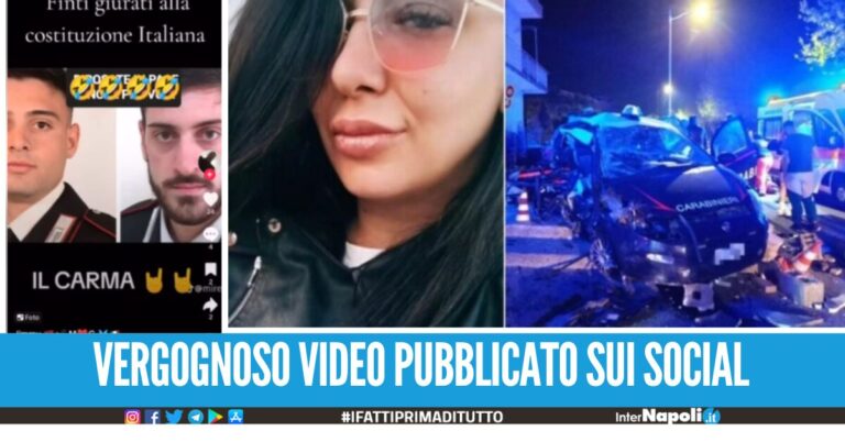 Vergogna social, derisi su TikTok i due carabinieri morti nell'incidente in provincia di Salerno