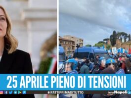 Liberazione 25 Aprile, Meloni. "La fine del fascismo pose le basi per la democrazia" ma è tensione nei cortei di tutta Italia