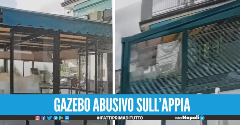 Blitz a Giugliano, sequestrato un dehors abusivo ad un caseificio in via Appia