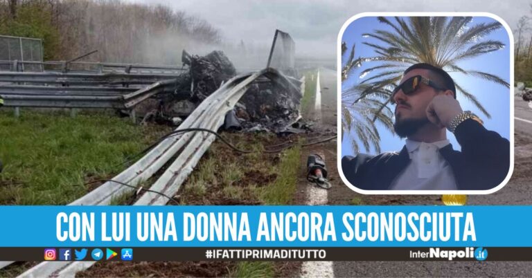 Ferrari carbonizzata dopo lo schianto a Pasqua, identificata una vittima: è un noto dj