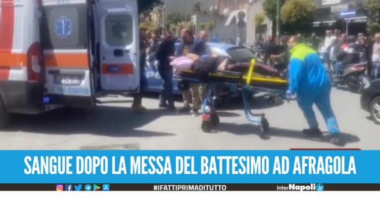 Lite e sparatoria fuori la chiesa dopo il battesimo ad Afragola, i nomi dei 5 feriti