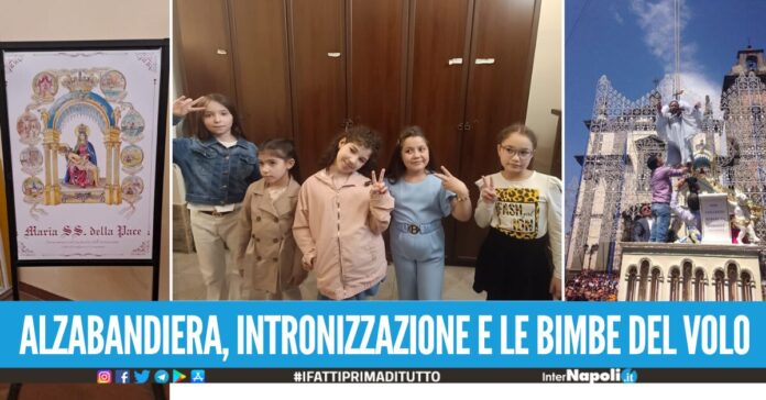 Madonna della Pace, partiti i festeggiamenti a Giugliano sorteggiate le bimbe del Volo dell'Angelo