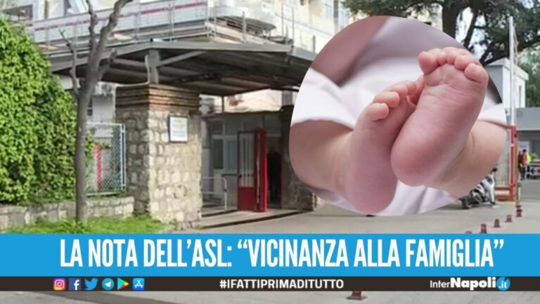 "Gravissima asfissia", la diagnosi sulla morte del neonato di Torre Annunziata