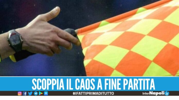 Rissa tra calciatori nel Casertano, volano anche i colpi di bandierina