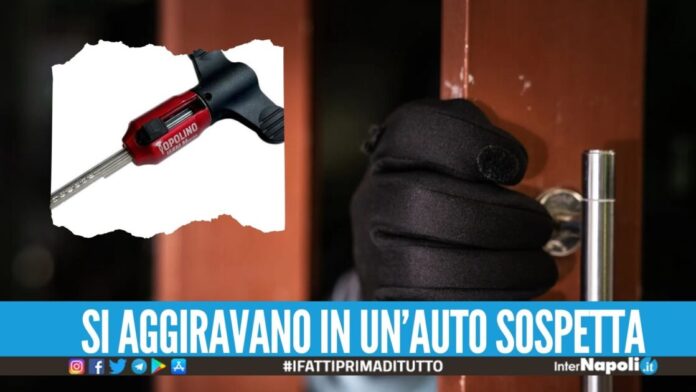 Usano il 'Topolino' per il furto in casa, 3 arresti a Casoria