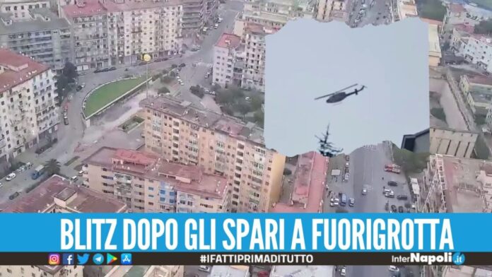 Elicottero in volo su Fuorigrotta, Bagnoli e Pianura: trovate pistole, orologi e gioielli