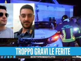 Carabinieri morti nell'incidente, c'è una terza vittima: era ricoverata a Napoli