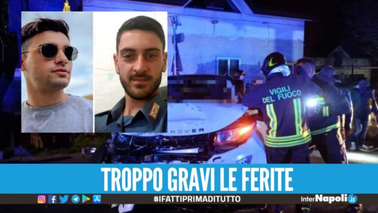 Carabinieri morti nell'incidente, c'è una terza vittima: era ricoverata a Napoli