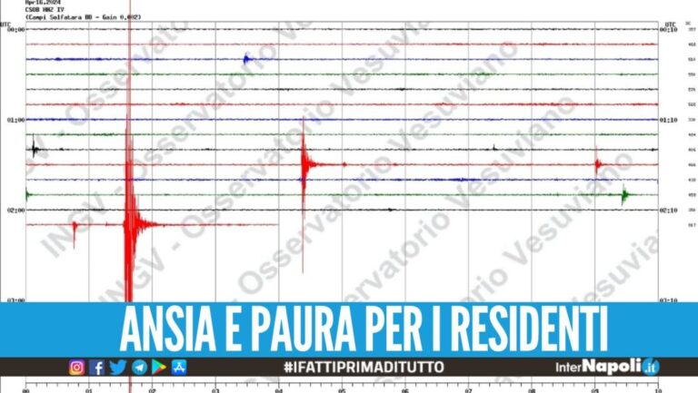 Notte di paura nei Campi Flegrei, registrate 6 scosse di terremoto