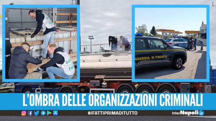 Sequestrati 108mila litri di gasolio 'sporco', erano destinati a Napoli e a Caserta