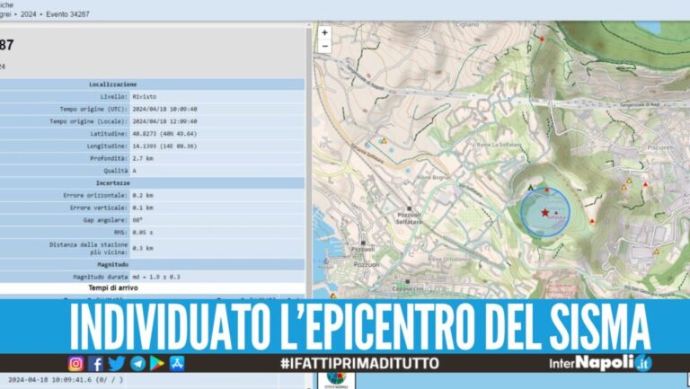 Boato nei Campi Flegrei, scossa di terremoto avvertita anche a Napoli