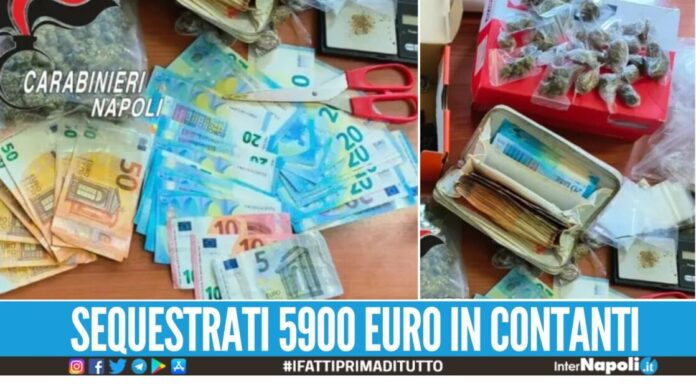 Nascondevano droga e soldi in casa, coppia arrestata ad Afragola