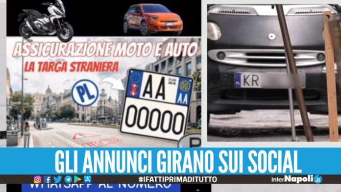 Boom di targhe polacche a Napoli, scoperto il trucco contro il caro assicurazioni