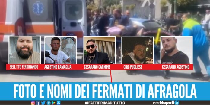 Rissa e spari dopo la messa del battesimo ad Afragola, foto e nomi dei 5 fermati
