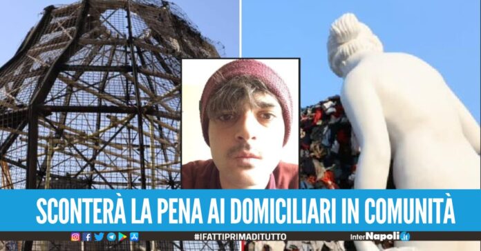 Rogo alla Venere degli Stracci a Napoli ridotta la pena in Appello a Simone Isaia