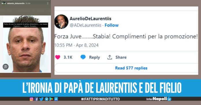 Sfottò alla Juve e bordate a Cassano, sui social va in scena l'ironia di Aurelio e Edo De Laurentiis
