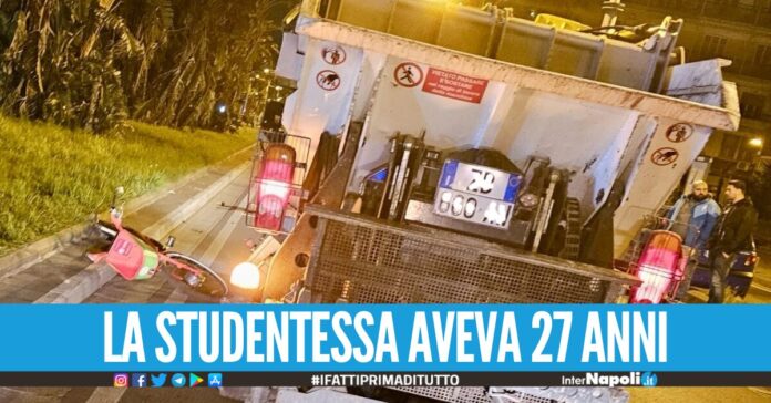 Studentessa travolta e uccisa a Napoli da un mezzo Asìa, ricostruita la dinamica