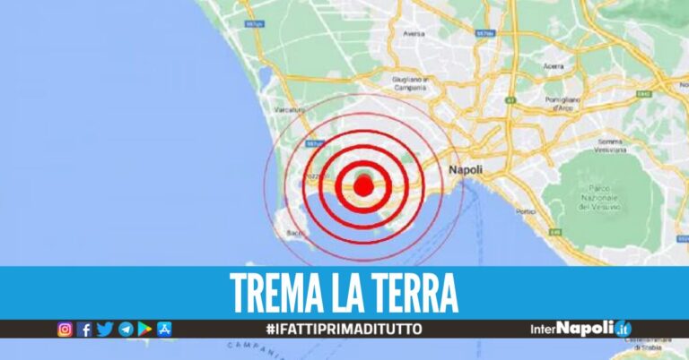 Trema di nuovo la terra in provincia di Napoli, scossa 2.9 registrata nei Campi flegrei