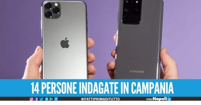 Truffa e falsi sconti del 60% su iPhone e Samsung, scoperta piattaforma on line a Napoli e Salerno