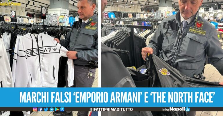 Vestiti falsi venduti come originali, sequestrati oltre 200 capi d'abbigliamento nel noto negozio in Campania
