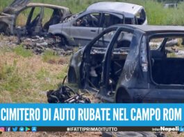 Blitz di Polizia di Stato e Municipale al campo rom di Giugliano, decine di auto sequestrate