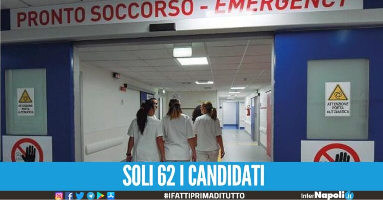 Concorso flop per il Pronto soccorso in Campania, su 363 posti si presentano solo 62 candidati