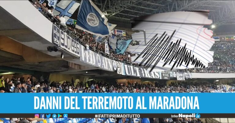 Bradisismo e terremoti, danni allo stadio Maradona: il Comune costretto a chiudere un intero settore