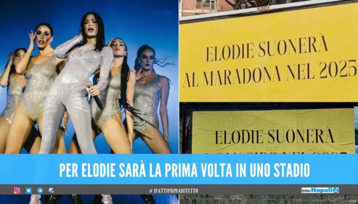 Per Elodie sarà la prima volta in uno stadio